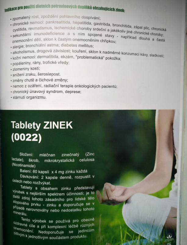 ORGANICKÝ ZINEK pro dospělé