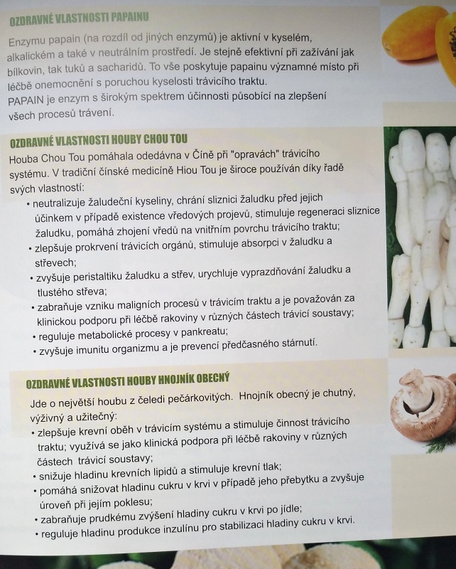 Kapsle CHOU-TOU (korálovec ježatý, hericium)