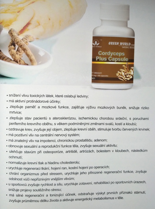 Kapsle CORDYCEPS PLUS  