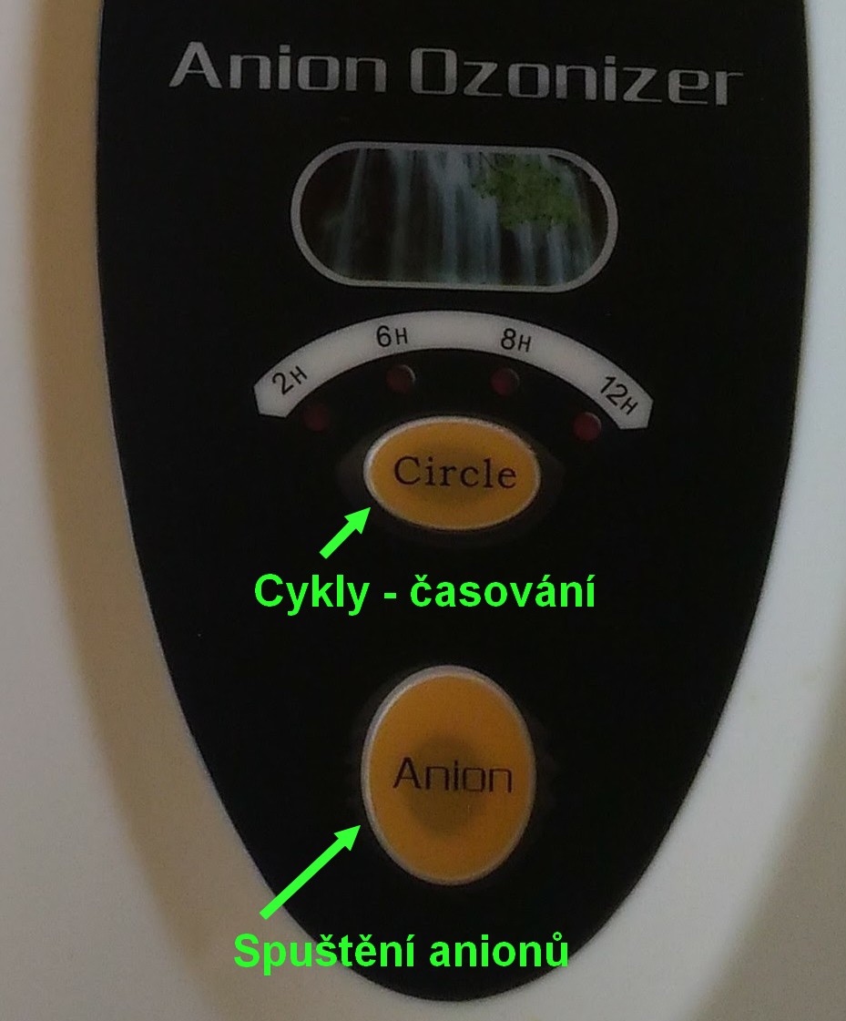 Spodní ovládací panel